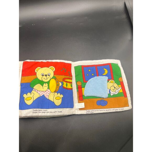 Vintage Copyright 1999 Simpons Soft Story Book A Day with Teddy Bear - Picture 4 of 7